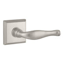 Baldwin Reserve ENDECTSR150 Entry Right Hand Decorative Lever and Traditional Square Rose with 6AL Latch and Dual Strike Satin Nickel Finish - Right Hand - Brass