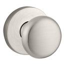 Baldwin Reserve ENROUCRR150 Entry Round Knob and Contemporary Round Rose with 6AL Latch and Dual Strike Satin Nickel Finish - Satin Nickel - Brass