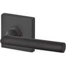 Baldwin Reserve ENTUBCSR112 Entry Tube Lever and Contemporary Square Rose with 6AL Latch and Dual Strike Venetian Bronze Finish - NA - Brass