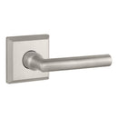 Baldwin Reserve ENTUBTSR150 Entry Tube Lever and Traditional Square Rose with 6AL Latch and Dual Strike Satin Nickel Finish - NA - Brass