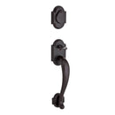 Baldwin Reserve FDADIXTAPRRSR481 Full Dummy Adirondack Handleset Right Hand Taper Lever and Rustic Square Rose Dark Bronze Finish - Right Hand - NA