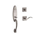 Baldwin Reserve FDCHEXCURLTSR152 Full Dummy Chesapeake Handleset Left Hand Curve Lever and Traditional Square Rose Matte Antique Nickel Finish - Left Hand - NA