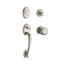 Baldwin Reserve FDCOLXROUTRR141 Full Dummy Columbus Handleset Round Knob and Traditional Round Rose Bright Nickel Finish - NA - NA
