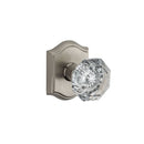 Baldwin Reserve FDCRYTAR150 Full Dummy Crystal Knob and Traditional Arch Rose Satin Nickel Finish - Satin Nickel - Brass