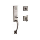 Baldwin Reserve FDDELXELLTSR152 Full Dummy Del Mar Handleset Ellipse Knob and Traditional Square Rose Matte Antique Nickel Finish - NA - NA
