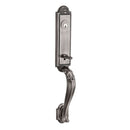 Baldwin Reserve FDELIXTRATSR152 Full Dummy Elizabeth Handleset Traditional Knob and Traditional Square Rose Matte Antique Nickel Finish - NA - NA