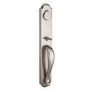 Baldwin Reserve FDELKXRUSRAR492 Full Dummy Elkhorn Handleset Rustic Knob and Rustic Arch Rose White Bronze Finish - NA - NA