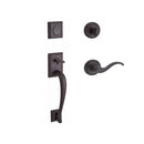 Baldwin Reserve FDNAPXCURLTRR112 Full Dummy Napa Handleset Left Hand Curve Lever and Traditional Round Rose Venetian Bronze Finish - Left Hand - NA