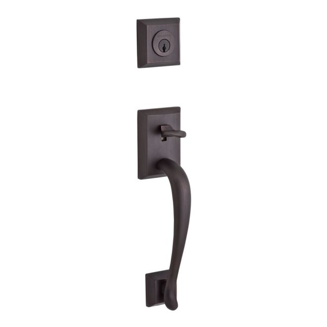 Baldwin Reserve FDNAPXFEDLTAR112 Full Dummy Napa Handleset Left Hand Federal Lever and Traditional Arch Rose Venetian Bronze Finish - Left Hand - NA
