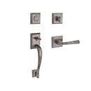 Baldwin Reserve FDNAPXFEDRTSR152 Full Dummy Napa Handleset Right Hand Federal Lever and Traditional Square Rose Matte Antique Nickel Finish - Right Hand - NA