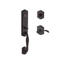 Baldwin Reserve FDNEWXCURLTAR112 Full Dummy New Hampshire Handleset Left Hand Curve Lever and Traditional Arch Rose Venetian Bronze Finish - Left Hand - NA