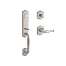 Baldwin Reserve FDNEWXDECLTAR150 Full Dummy New Hampshire Handleset Left Hand Decorative Lever and Traditional Arch Rose Satin Nickel Finish - Left Hand - NA