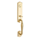 Baldwin Reserve FDNEWXELLTSR003 Full Dummy New Hampshire Handleset Ellipse Knob and Traditional Square Rose Lifetime Brass Finish - NA - NA