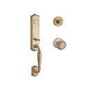 Baldwin Reserve FDNEWXTRATRR049 Full Dummy New Hampshire Handleset Traditional Knob and Traditional Round Rose Matte Brass and Black Finish - NA - NA