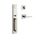 Baldwin Reserve FDSANXSQUCSR141 Full Dummy Santa Cruz Handleset with Square Lever and Contemporary Square Rose Bright Nickel Finish - NA - NA