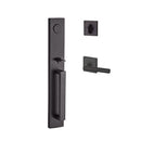 Baldwin Reserve FDSANXTUBCSR112 Full Dummy Santa Cruz Handleset with Tube Lever and Contemporary Square Rose Venetian Bronze Finish - NA - NA