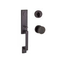 Baldwin Reserve FDSEAXCONCRR112 Full Dummy Seattle Handleset with Contemporary Knob and Contemporary Round Rose Venetian Bronze Finish - NA - NA