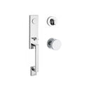 Baldwin Reserve FDSEAXCONCRR260 Full Dummy Seattle Handleset with Contemporary Knob and Contemporary Round Rose Bright Chrome Finish - NA - NA