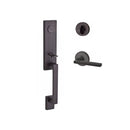 Baldwin Reserve FDSEAXSQULCRR112 Full Dummy Seattle Handleset Left Hand Square Lever and Contemporary Round Rose Venetian Bronze Finish - Left Hand - NA