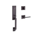 Baldwin Reserve FDSEAXSQULCSR112 Full Dummy Seattle Handleset Left Hand Square Lever and Contemporary Square Rose Venetian Bronze Finish - Left Hand - NA