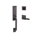 Baldwin Reserve FDSEAXTUBRCSR112 Full Dummy Seattle Handleset Right Hand Tube Lever and Contemporary Square Rose Venetian Bronze Finish - Right Hand - NA