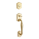 Baldwin Reserve FDWESXDECRTSR003 Full Dummy Westcliff Handleset Right Hand Decorative Lever and Traditional Square Rose Lifetime Brass Finish - Right Hand - NA