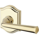 Baldwin Reserve HDFEDLTAR003 Half Dummy Left Hand Federal Lever and Traditional Arch Rose Lifetime Brass Finish - Left Hand - Brass