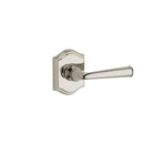 Baldwin Reserve HDFEDLTAR141 Half Dummy Left Hand Federal Lever and Traditional Arch Rose Bright Nickel Finish - Left Hand - Brass