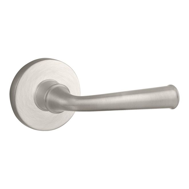 Baldwin Reserve HDFEDRCRR150 Half Dummy Right Hand Federal Lever and Contemporary Round Rose Satin Nickel Finish - Right Hand - Brass