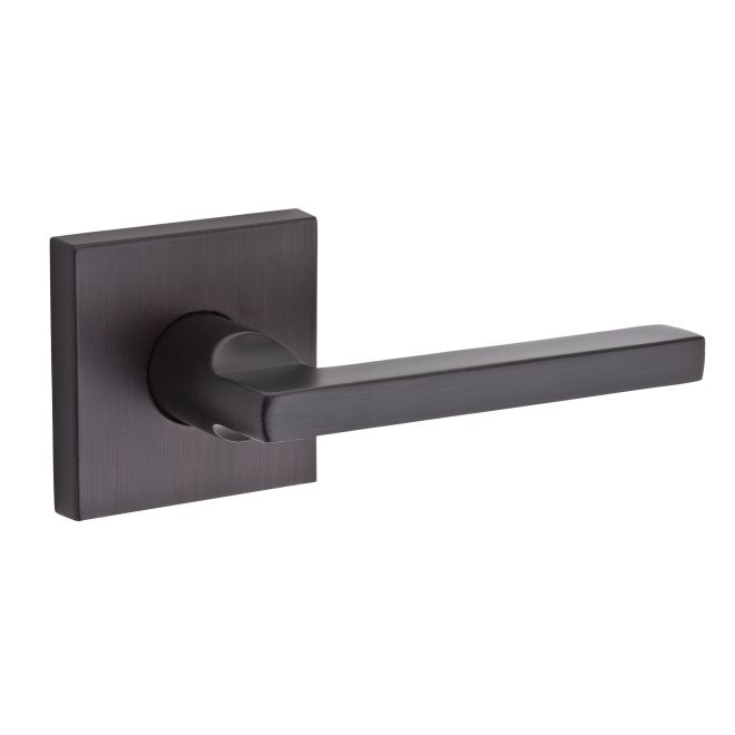 Baldwin Reserve HDSQURCSR112 Half Dummy Right Hand Square Lever and Contemporary Square Rose Venetian Bronze Finish - Right Hand - Brass