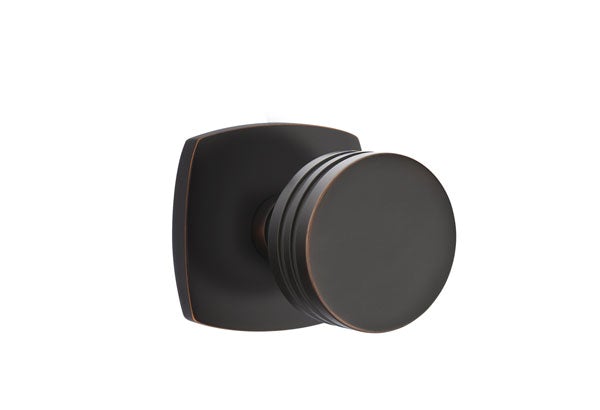 Emtek Bern Knob  Concealed Screws with Urban Modern Rosette