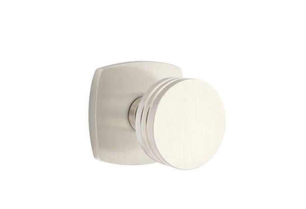 Emtek Bern Knob  Concealed Screws with Urban Modern Rosette