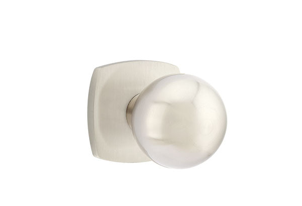 EMTEK Orb Knob with Urban Modern Rosette