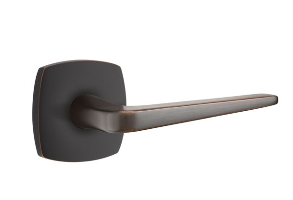 EMTEK Athena Lever with Urban Modern Rosette