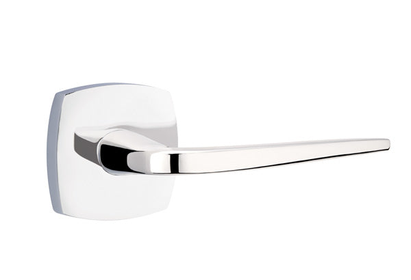 EMTEK Athena Lever with Urban Modern Rosette