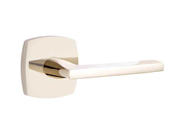 Emtek Helios Lever Concealed Screws  with Urban Modern Rosette