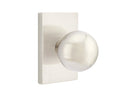 Emtek Orb Knob Concealed Fastener with Modern Rectangular Rosette