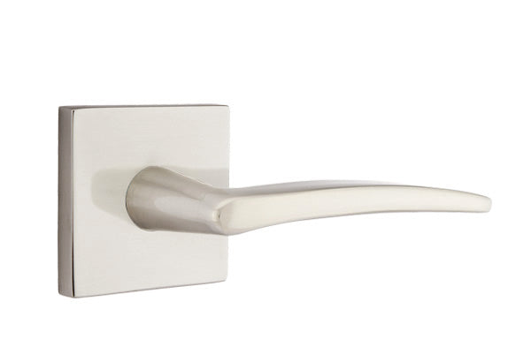EMTEK Poseidon Lever with Square  Rosette