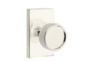 Emtek Select, Conical Knurled Knob, Modern Rectangular Rosette