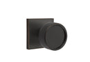 Emtek Select, Conical Knurled Knob, Square Rosette