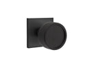 Emtek Select, Conical Knurled Knob, Square Rosette Concealed Screws