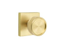Emtek Select, Conical Knurled Knob, Square Rosette