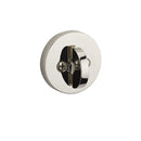 Baldwin Reserve PTCRD260 Patio Contemporary Round Deadbolt with 6AL Latch and Dual Strike Bright Chrome Finish - Bright Chrome - NA