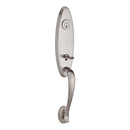 Baldwin Reserve SCCHEXDECRTSR150 Single Cylinder Chesapeake Handleset Right Hand Decorative Lever and Traditional Square Rose with 6AL Latch and Dual Strike Satin Nickel Finish - Right Hand - NA