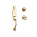 Baldwin Reserve SCCHEXTRATRR003 Single Cylinder Chesapeake Handleset Traditional Knob and Traditional Round Rose with 6AL Latch and Dual Strike Lifetime Brass Finish - NA - NA