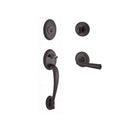 Baldwin Reserve SCCOLXFEDLTRR112 Single Cylinder Columbus Handleset Left Hand Federal Lever and Traditional Round Rose with 6AL Latch and Dual Strike Venetian Bronze Finish - Left Hand - NA