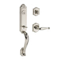 Baldwin Reserve SCELIXDECLTAR141 Single Cylinder Elizabeth Handleset Left Hand Decorative Lever and Traditional Arch Rose with 6AL Latch and Dual Strike Bright Nickel Finish - Left Hand - NA
