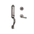 Baldwin Reserve SCELIXFEDRTRR152 Single Cylinder Elizabeth Handleset Right Hand Federal Lever and Traditional Round Rose with 6AL Latch and Dual Strike Matte Antique Nickel Finish - Right Hand - NA