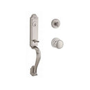 Baldwin Reserve SCELIXROUTRR150 Single Cylinder Elizabeth Handleset Round Knob and Traditional Round Rose with 6AL Latch and Dual Strike Satin Nickel Finish - NA - NA