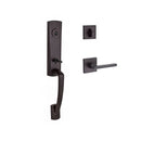 Baldwin Reserve SCMIAXSQULCSR112 Single Cylinder Miami Handleset Left Hand Square Lever and Contemporary Square Rose with 6AL Latch and Dual Strike Venetian Bronze Finish - Left Hand - NA